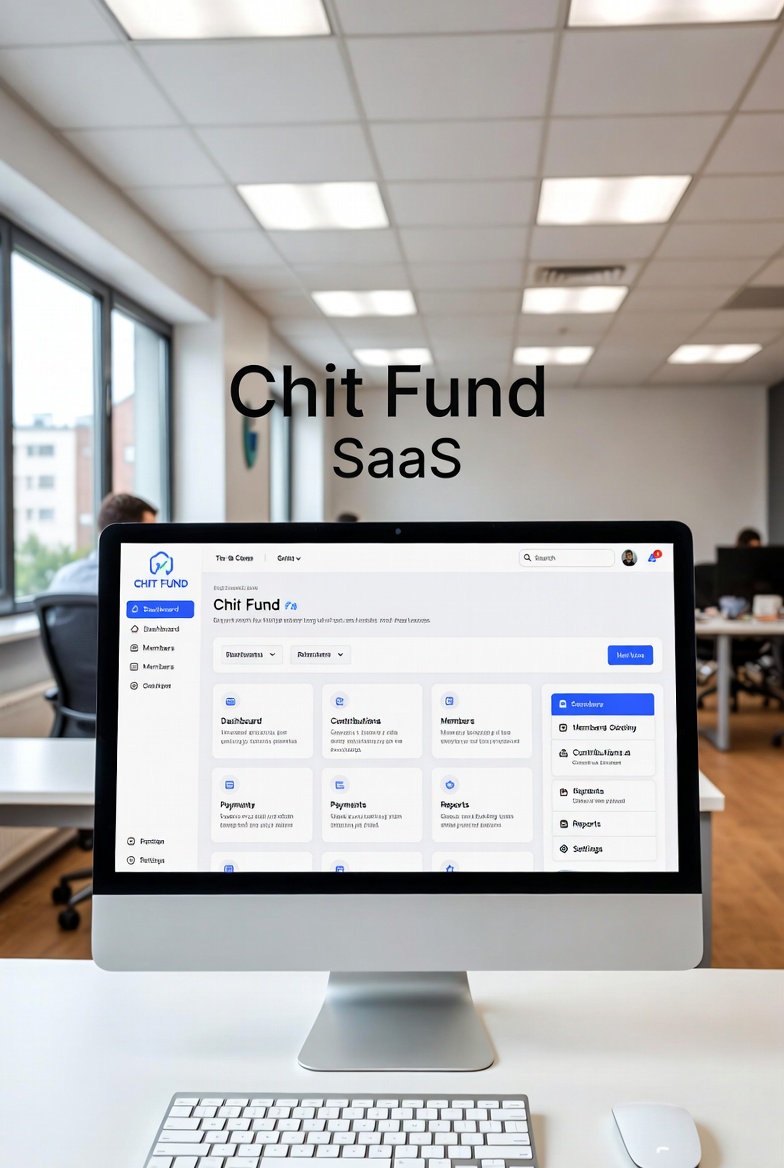 Chit Fund SaaS - Ledger and dashboard visuals